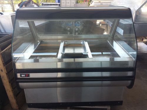 Bki curved glass 3 well heated display merchandiser wdc-3 for sale