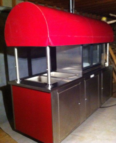 Stainless steel commercial grill /kiosk/ food cart  catering silverking cooler for sale