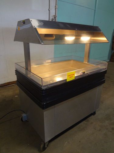 &#034; bki &#034; h.d.commercial heated lighted &#034;hot&#034; food/chicken island merchandiser for sale