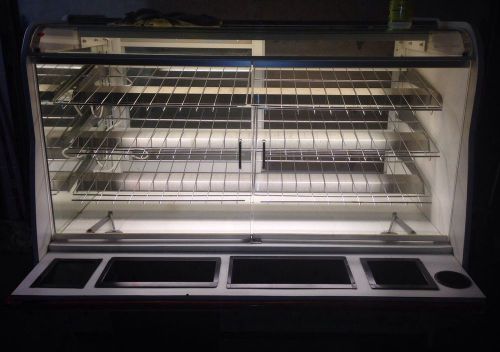 STRUCTURAL CONCEPTS CURVED GLASS LIGHTED SELF SERVICE DISPLAY DRY BAKERY CASE