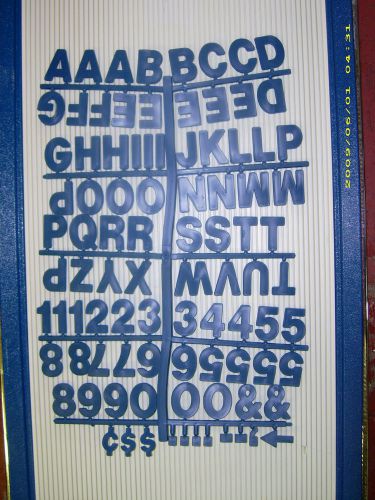 1 1/2&#034; Pepsi Blue Big &amp; Bold Headlinner letters &amp; numbers