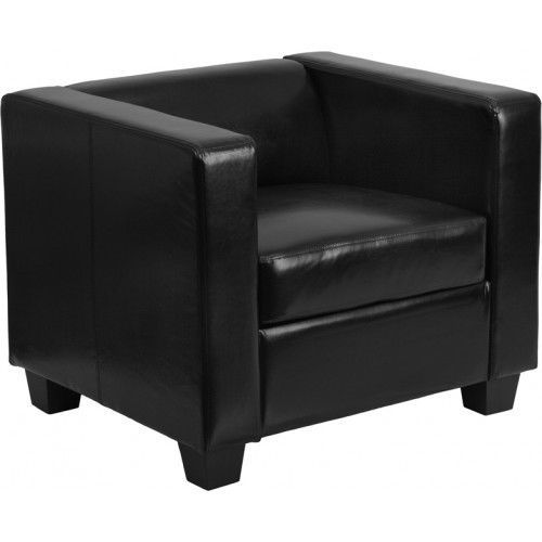 Flash furniture y-h901-1-bk-lea-gg prestige series black leather chair for sale