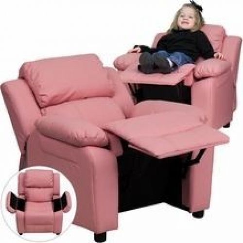 Flash Furniture BT-7985-KID-PINK-GG Deluxe Heavily Padded Contemporary Pink Viny