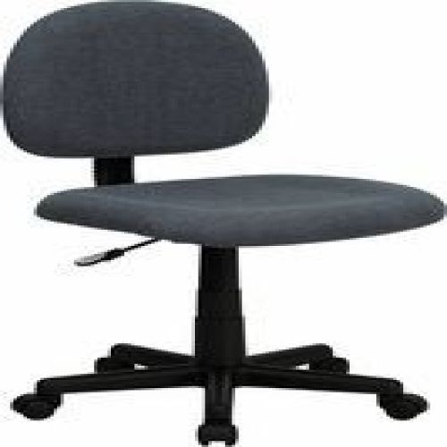 Flash Furniture BT-660-GY-GG Mid-Back Ergonomic Gray Fabric Task Chair