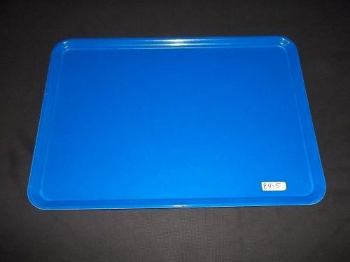 (12) Carlisle 14 3/4&#034; x 20 7/8&#034; Cobalt Blue Serving Tray Cafeteria Buffet Tray