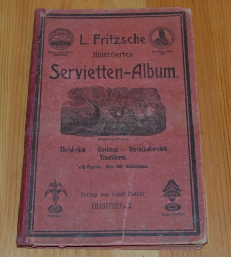L.Fritzsche Illustrietes Servietten-Albun ca.1900 Napkin Restaurant Serveware