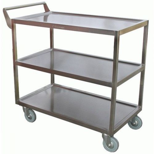 Stainless steel hd utility bus cart c-4222 350 lbs cap for sale