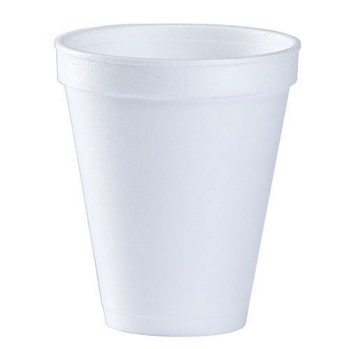12 Oz. White Disposable Drink Foam Cups Hot and Cold Coffee Cup (Pack of 48)