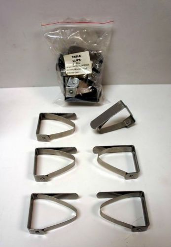 Lot of 60 Pieces - Stainless Steel Table Cloth Clips + FREE SHIPPING!