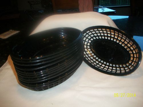 Tablecraft plastic wicker baskets--1 dozen