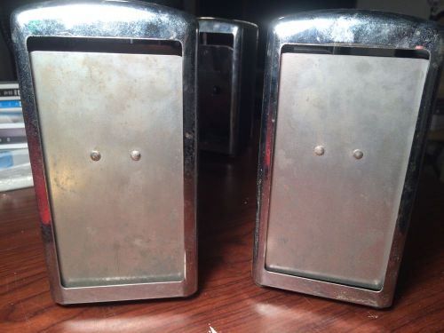 Vintage Restaurant Metal Double Sided Napkin Dispensers Lot of 2