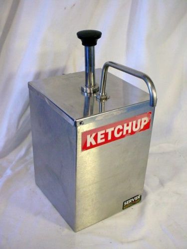 Stainless Steel Ketchup/Mustard/Mayo Condiment SERVER Dispenser Pump Mod. 67570