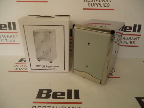 *new* update nd-5 stainless steel 5-3/4&#034; napkin dispenser - front &amp; back for sale