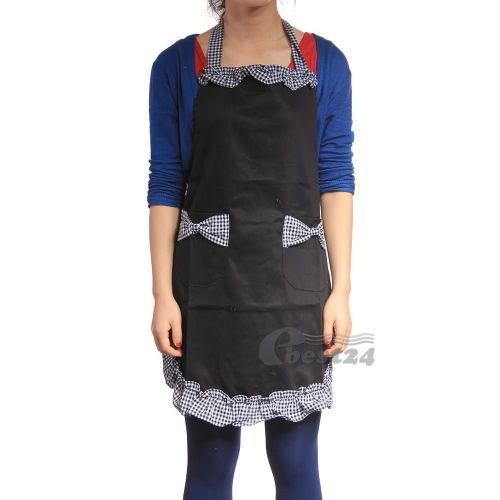 Women Cotton Aprons Kitchen Cooking Baking Grilling BBQ Fashion