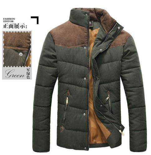 Young fashion autumn and winter jackets men down jacket collar Korean version