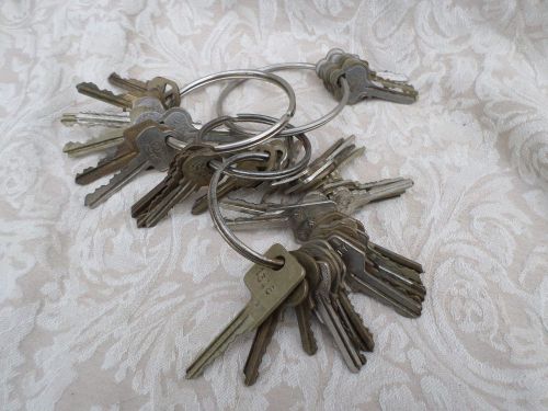 Keys from Venting Machine Route Large Lot Circa 1960s obsolete  Old Vintage
