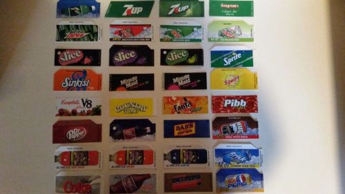 (32) Coke or Soda machine vending label variety pack