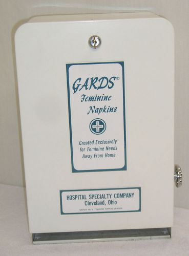 Vintage gards 10 cent sanitary napkin vending machine feminine hygiene for sale