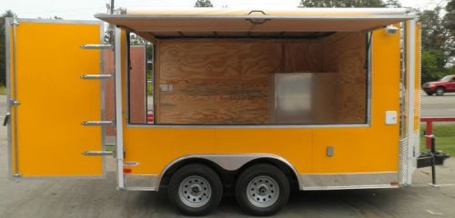 Concession trailer 8.5&#039;x12&#039; yellow - bbq food event vending for sale