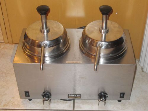 FOODWARMER FUDGE SERVER TWIN PUMP HOT TOPPINGS