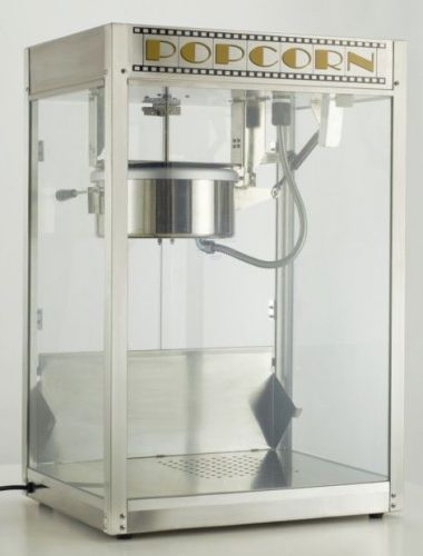 Commercial popcorn machine maker silver screen 8 oz popper 11087 for sale