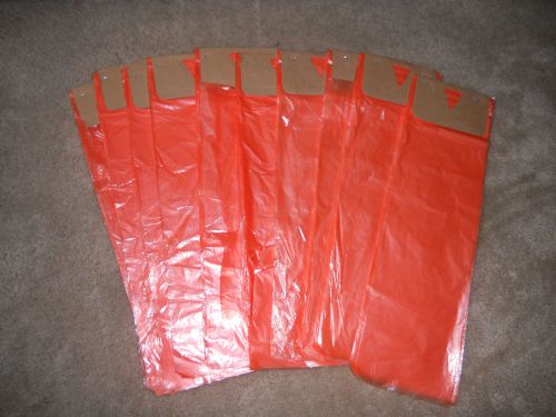 1,000 orange/red newspaper 6 1/2 x 19 plastic polybags good for diapers dog poop