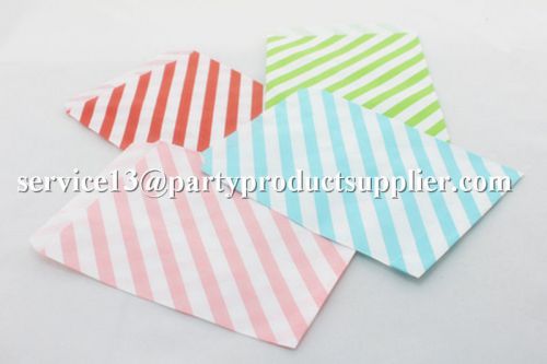 400 PCS STRIPED CHEVRON DOT TREAT BAGS, 5&#034;X7&#034;PARTY GIFT BAGS FOR ANY OCCASION