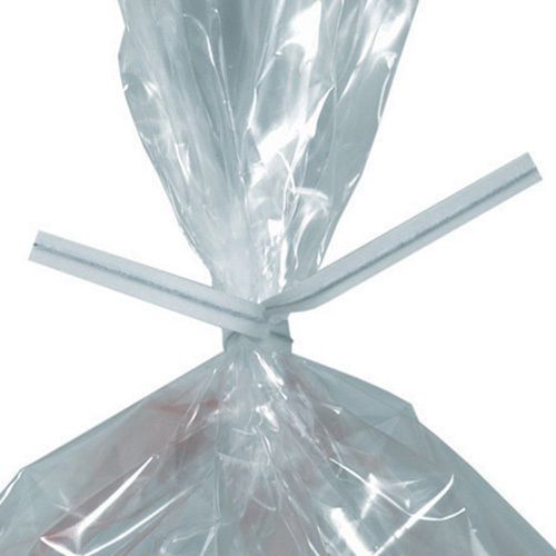 Box Partners 12&#034;x5/32&#034; White Paper Twist Ties. Sold as 2000 Each Per Case