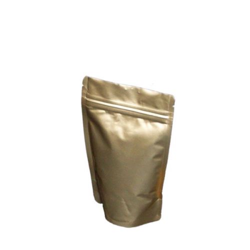 Stand up bags stock and plain - 5 x 8 x 3 - all gold foil - 1 case for sale