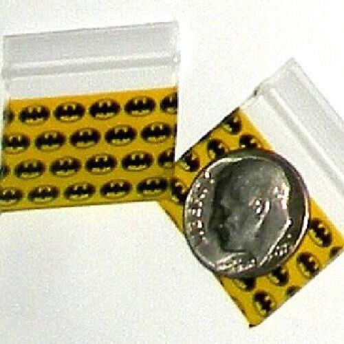 200 Batman 1 x 0.75&#034;  mini ziplock bags 1034 Apple brand baggies