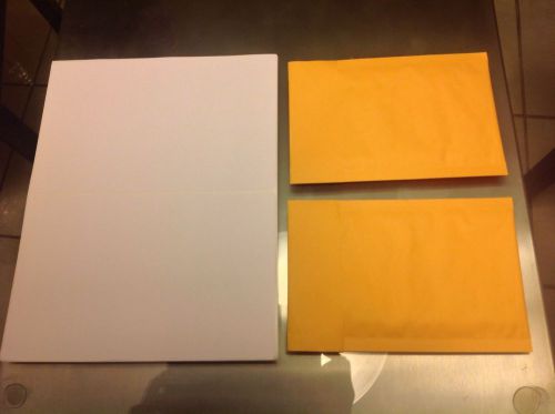 20x 5&#034; x 7&#034; BUBBLE MAILERS + 20x SHIPPING LABELS