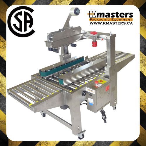 Kmasters CSM-5020S Carton Box Case Sealer Tape Sealing Machine Stainless Steel