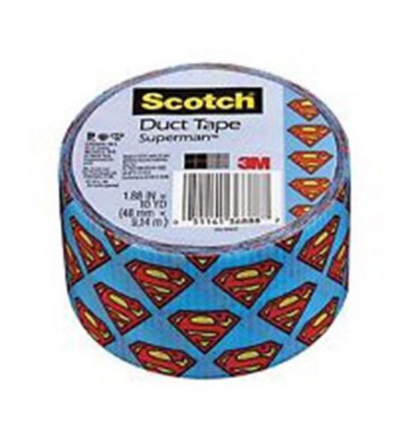 Scotch blue dc comics superman logo duct tape 1.88&#034; x 10 yards x 48mm x 9,14m for sale