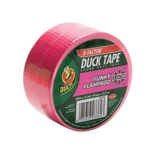Duck X-Factor Duct Tape High Performance 15 Yd. Flamingo Pink