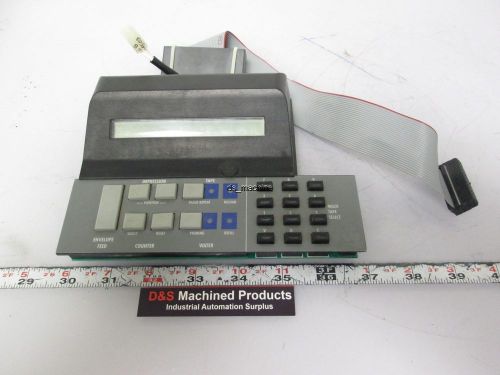 Neopost SM94 Control Panel 12 Key Envelope Feed Counter Impression Tape Water