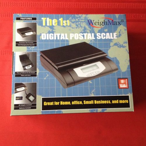 Weighmax Shipping Scale Postal Digital Weight Battery Black w/ box Instruction