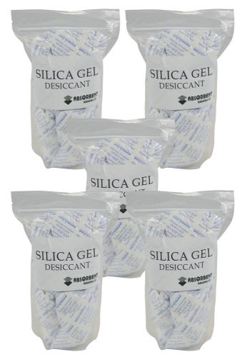 100 gram X 25 PK Silica Gel Desiccant Moisture Absorber FDA Compliant Food Grade
