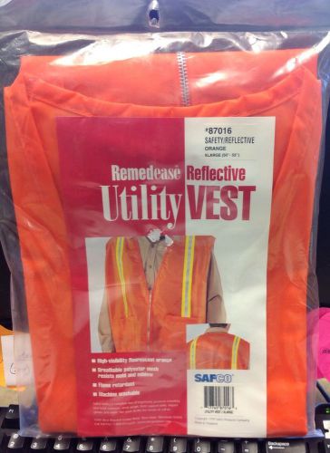 NEW orange SAFCO safety vest XL
