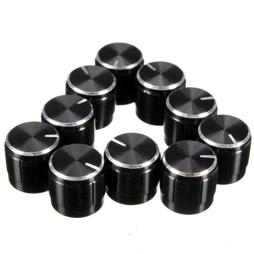 10x volume control rotary knobs for 6mm dia. knurled shaft potentiometer durable for sale