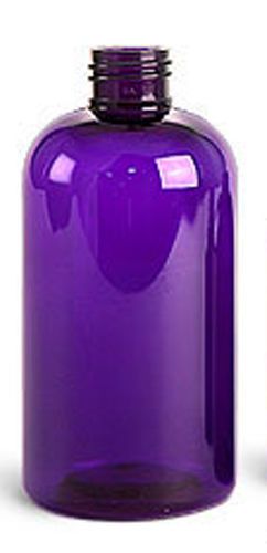 8-Pack 8 oz PET Purple bottles w/NO CAP