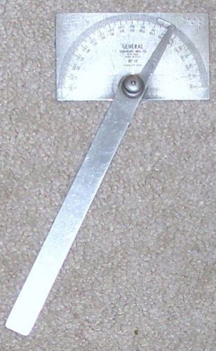 Vintage General Hardware No. 17 Stainless Steel Protractor - Used