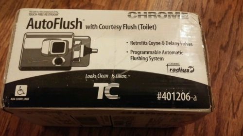 TC / Rubbermaid  401206A Auto Flush Sidemount Polished Chrome Toilet  *New