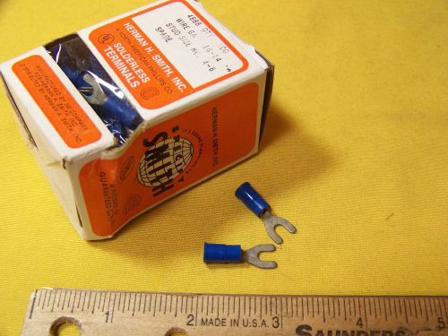 HH Smith 4888 Solderless Terminals 16-14  AWG,  Stud Size 4-6 (100/box)