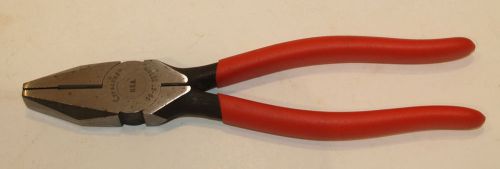 Crescent USA No 508 50-8” Lineman Plier Side Cutters Cushion Grip USA Red Handle