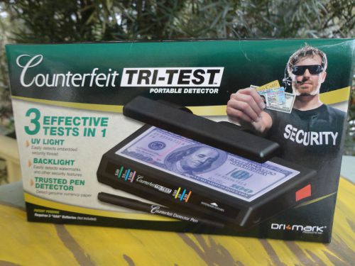 Tri-Test Ultraviolet Counterfeit Detection Money Dollar Fake Detector Bill Tool