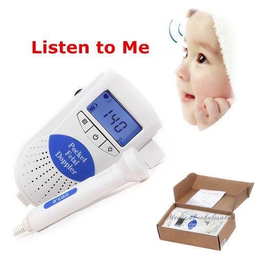 A+ fetal doppler 3mhz with lcd display baby heart monitor prenatal heart monitor for sale