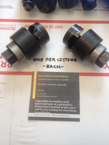 Nice greenlee slug buster knockout punch set # 7211bb 1 1/4&#034; 1.25&#034; conduit #4054 for sale