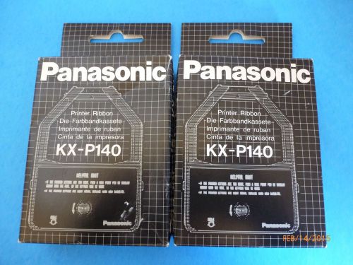Lot of 2 Genuine Panasonic KX-P140 Black Printer Ribbons