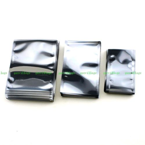 300pcs 3 sizes esd anti static shielding bags for electronics shield protection for sale