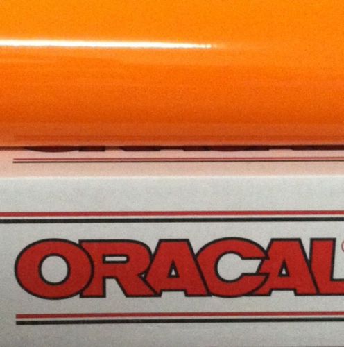1 yard  pastel orange oracal 651 vinyl sheet 12&#034; x 3 ft  craft sign for sale